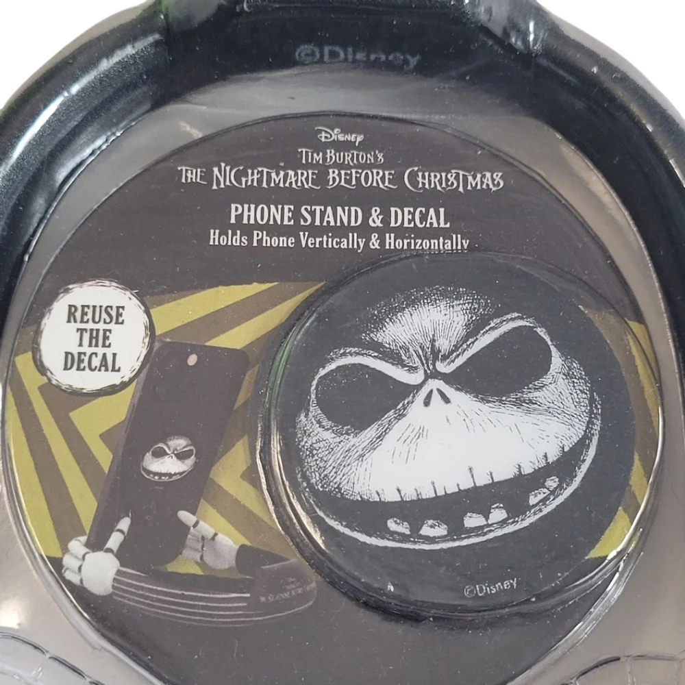 NWT Disney Nightmare Before Christmas Jack Skellington Phone Stand And Decal